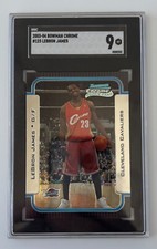 LeBron James 2004 Bowman Chrome #123 SGC 9.  Definitely A Regrade Option !! Mint