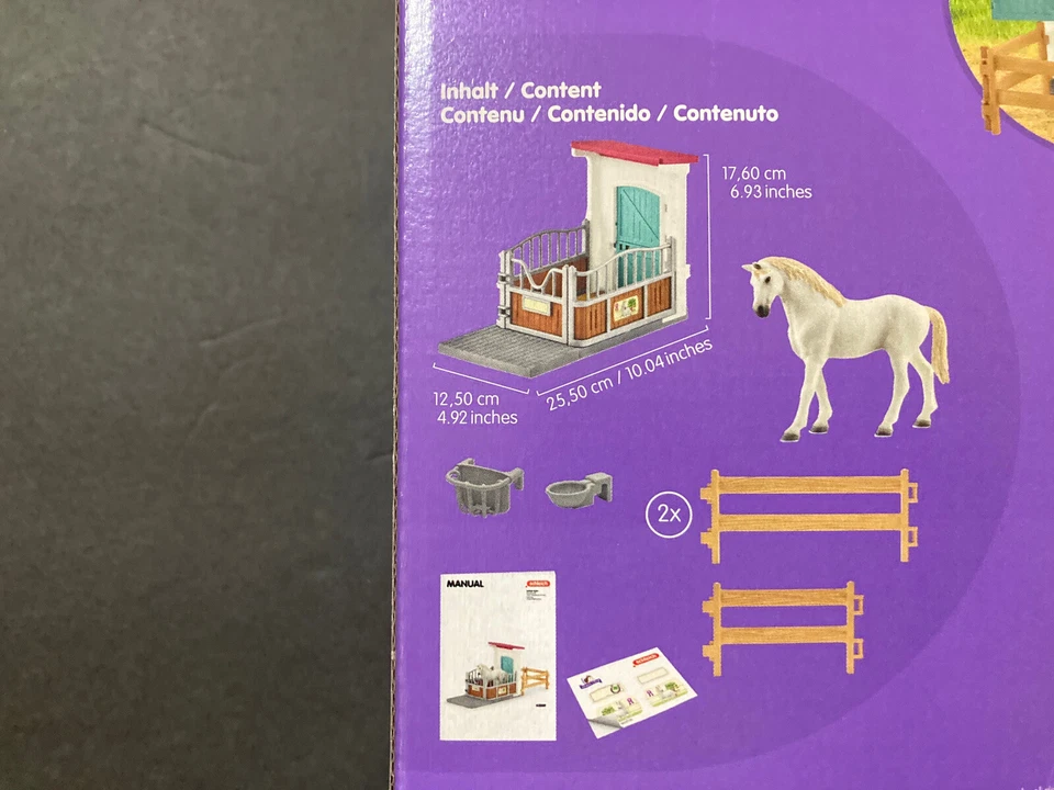 NUEVO SCHLEICH Club de Caballos Puesto de Caballos Extensión Juguete Juego, Multicolor (42569) Foto 3 de 3