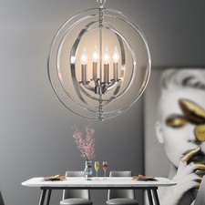 E14 18 Metal Orb Ceiling Fixture Hanging Chandelier Globe Sphere