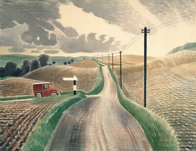 Eric Ravilious : ''Wiltshire Landscape'' (1937) - Giclee Fine Art Print