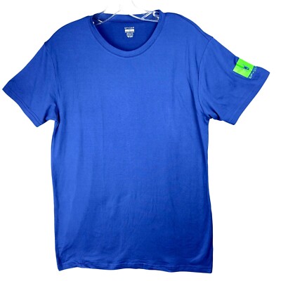 Spyder T-Shirt Mens M Blue Active Performance Crew Neck Soft  Polyester Spandex