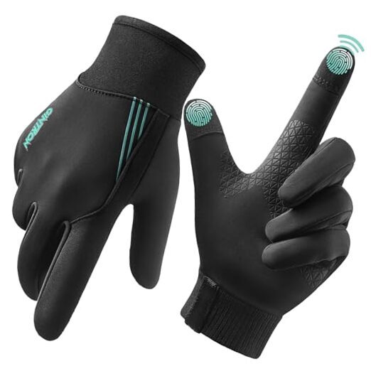 Winter Gloves for Men Women, Waterproof & Windproof Fleece Lining Warm Gloves-image