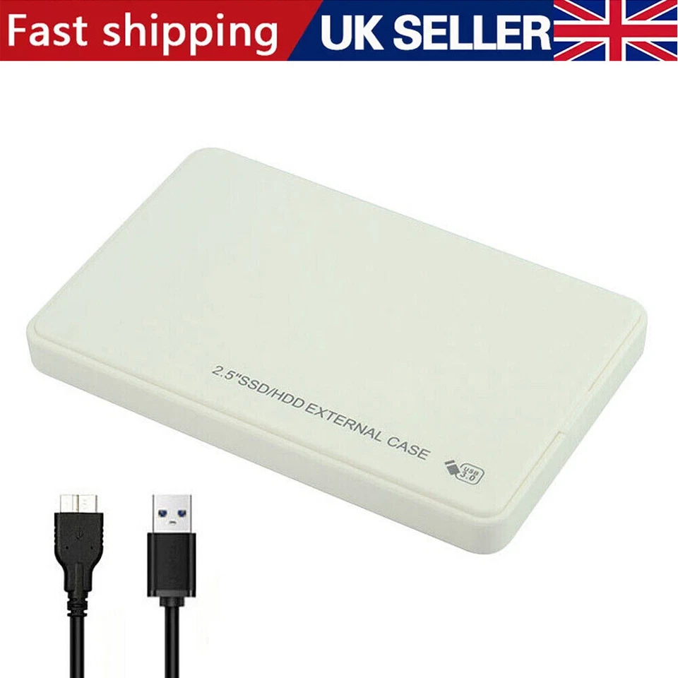 Slim 2.5" Hard Drive SSD Enclosure USB 3.0 To SATA External HDD Caddy Case NEW