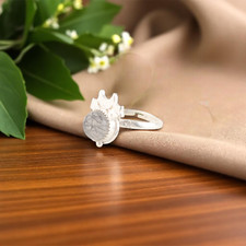 Black Rutile Gemstone 925 Sterling Silver Statement Jewelry Ring Gift For Women