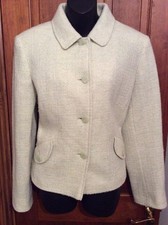 Mint Green Jacket 14 Designer John Rocha Jacket Uk 14 Wool Blend Free Postage