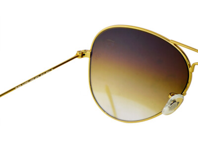 Ray-Ban Sunglasses RB3025 Aviator Gradient Gold Frame Light Brown