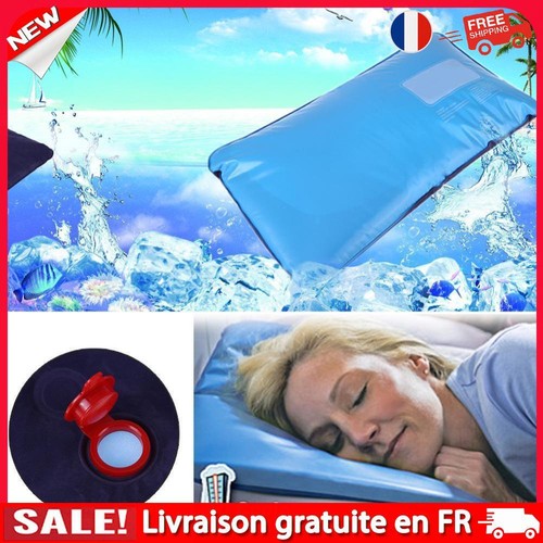 Oreiller Gonflable Rempli D'Eau Rafraîchissant Pour Camping – Hauteur Et Fermeté Réglables, Léger Et Portable (PVC)