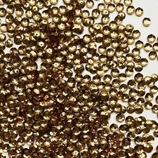 5mm Cup Sequins Copper Gold Shiny Metallic Medium Hole Made in USA