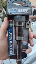 Reese   Elite  2 inch  Receiver Lock 1/2  5/8 pin boat truck rv car