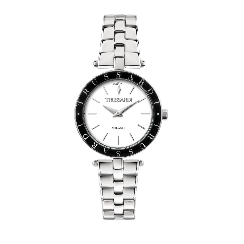 Orologio TRUSSARDI donna T-shiny acciaio / bianco R2453145504