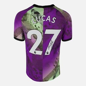 Lucas Moura Signed Tottenham Hotspur Shirt 2021-22 Third away [27]
