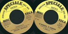 45 RPM Cristiano Malgioglio / I Jerico - Scandalo // Tu Bambina, Io Bambino