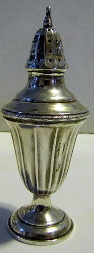 VINTAGE WEBSTER STERLING SILVER SALT SHAKER 4 1/2" Tall - Picture 2 of 5