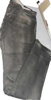 Rockstar Bikers Jeans With Zippers Size 31x 32 Made In USA Australia