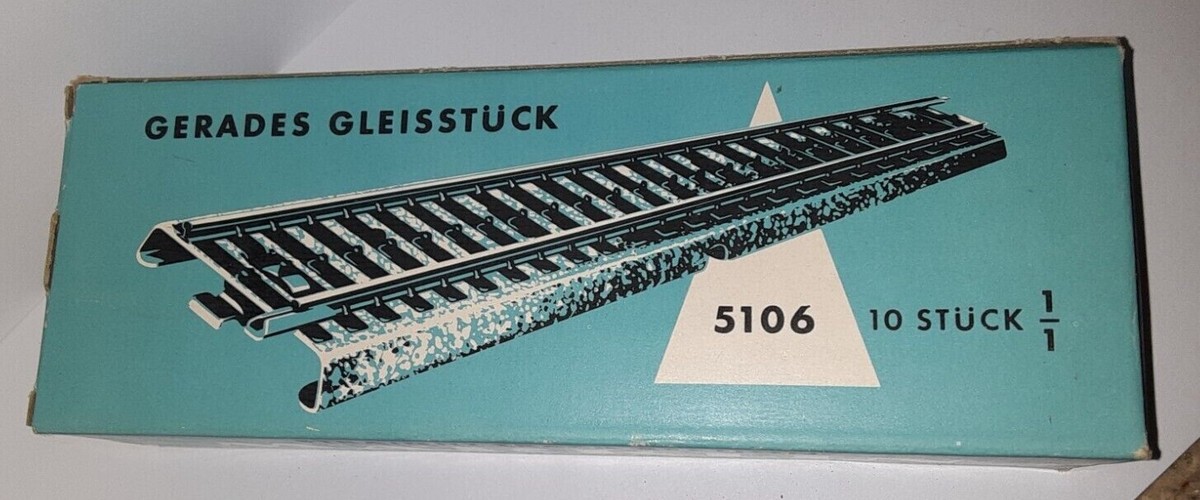 MARKLIN HO 5106 Straight Train Track Lot of 12 Vintage West Germany