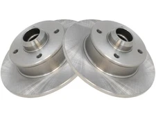 Rear TRQ 2 Piece Brake Rotor Set Brake Rotor Set fits VW Jetta 1985-1999 37MFBF