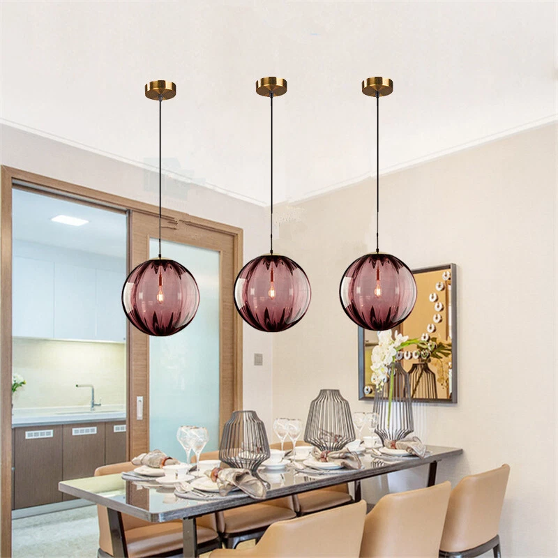 Purple glass ceiling deals light