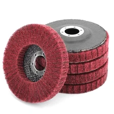 5PCS 4-1/2" Nylon Flap Disc Metal Polishing Buffing Wheel Pads for Angle Grinder