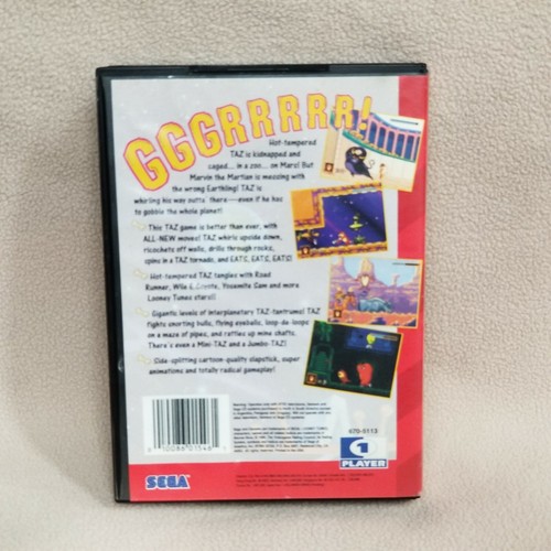 Taz in Escape From Mars SEGA Genesis CIB contatti completi puliti testati funzionanti! - Foto 8 di 8