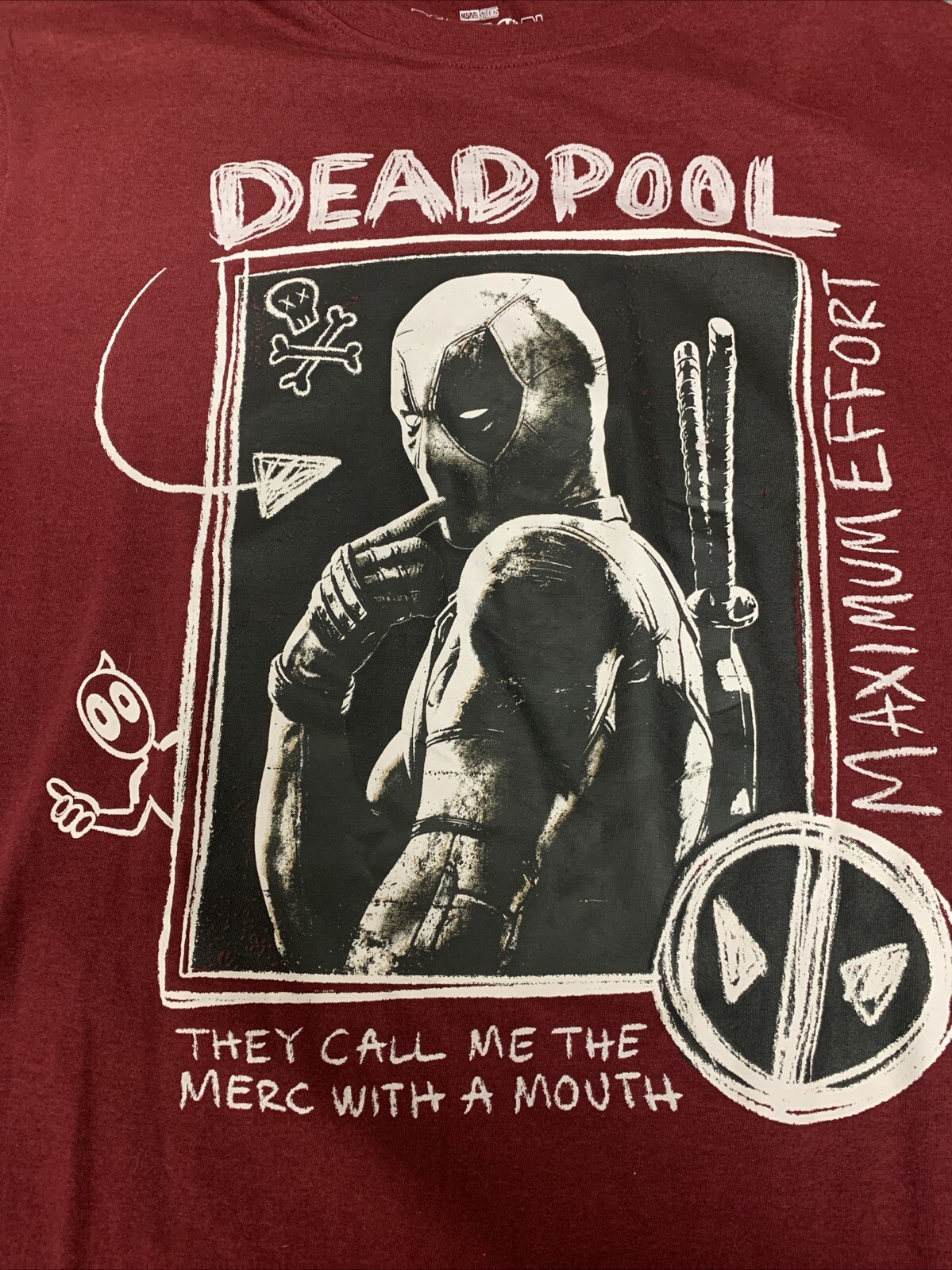 MARVEL STUDIOS MENS DEADPOOL MAXIMUM EFFORT T-SHI… - image 2