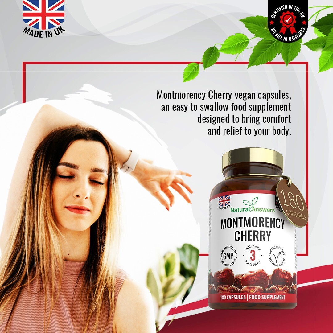 MONTMORENCY CHERRY GOUT RELIEF ARTHRITIS PAIN INSOMNIA PILLS SLEEPING