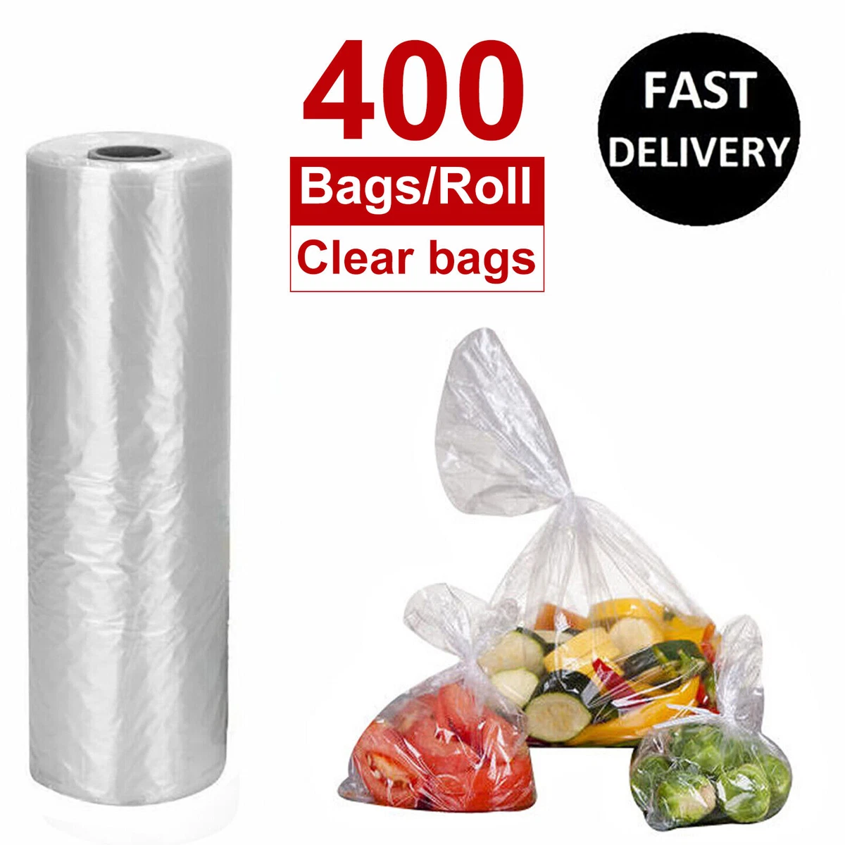 Food Storage Bag Transpare Roll Fresh-keeping For Kitchen Storage Plastic  Bags With Handle Keep Fresh Vacuum Bags Food Packages