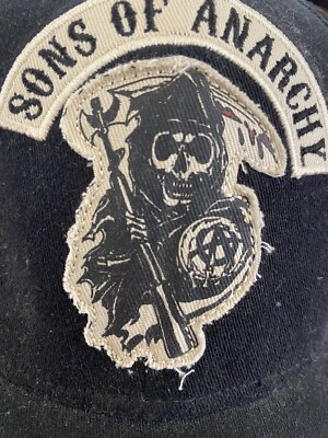 Sons Of Anarchy Hat SAMCRO Embroidered Reaper Patch Cap One Size Vintage