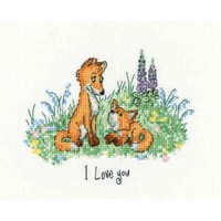 "Heritage Kreuzstich Stickpackung \"Ich Liebe Dich (A)\", ZäHlmuster, PULY1755, 13,"