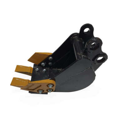 AGT New 8 in Tooth Bucket with Teeth 200MM for 1-2 ton Mini Excavator Digger