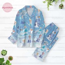 Elsa Pajamas Set, Elsa Frozen Holiday Pajamas, Frozen Womens Pajamas, Elsa