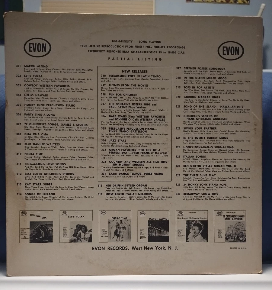 PEREZ PRADO "Latin Dance Tempos" RARE 1958 EVON LP Rumba/Samba CHEESECAKE Hear! - Image 3 of 4