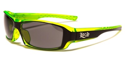 LOCS DESIGNER HARDCORE SONNENBRILLE FÜR HERREN - LOC9142 GRÜN NEU