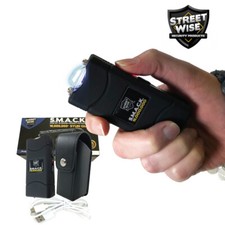 Streetwise Mini SMACK 16,000,000 Volt STUN GUN Flashlight w/ Holster - BLACK
