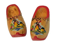 Miniature Dutch Wooden Clogs with Windmills