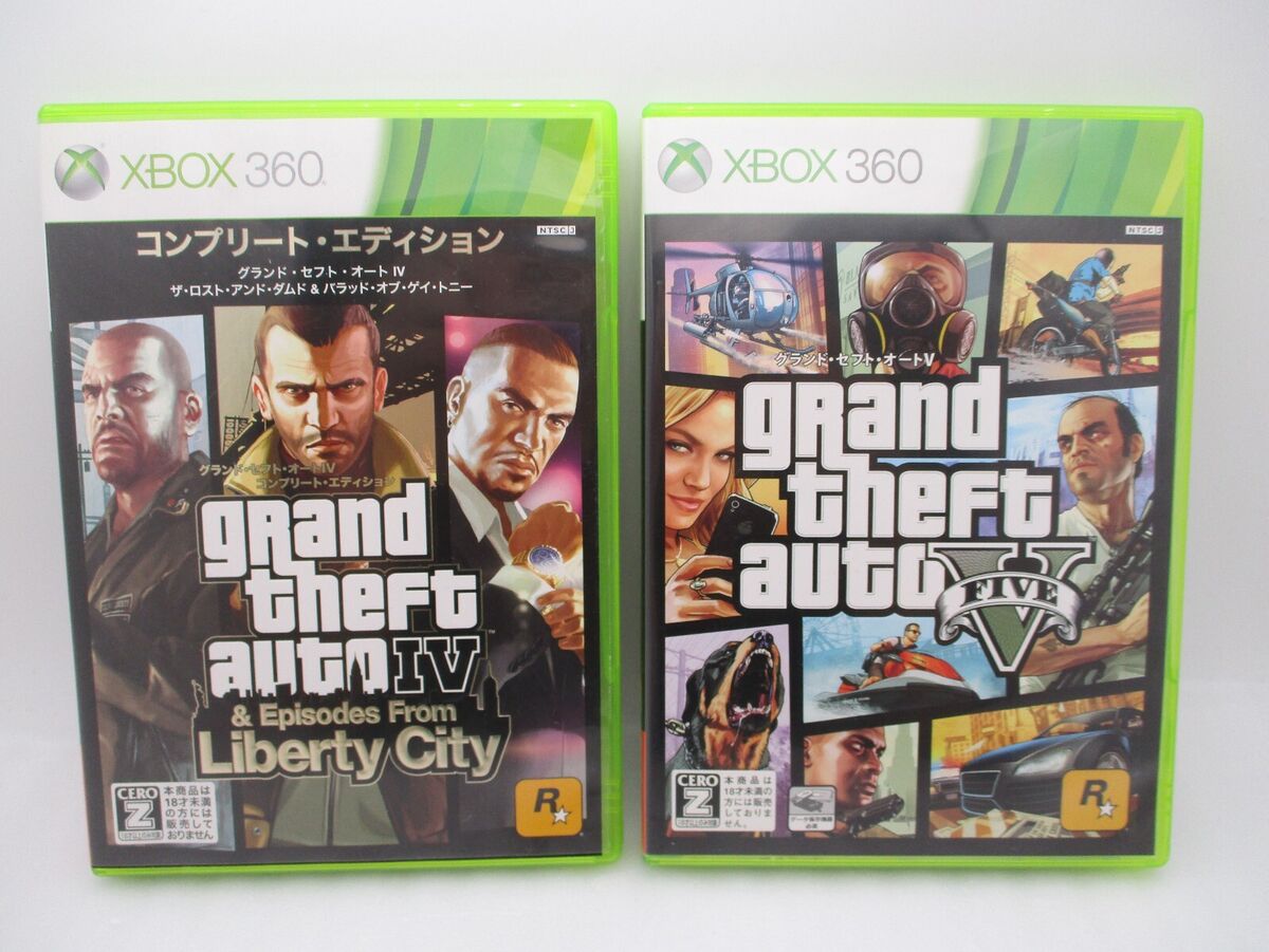 XBOX360 Grand Theft Auto IV ( 4 ) Complete Edition & V ( 5 XBOX360 Grand Theft Auto IV ( 4 ) Complete Edition & V ( 5