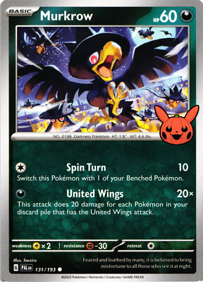 Pokemon Trick or Trade 2023 Murkrow Regular Common Card