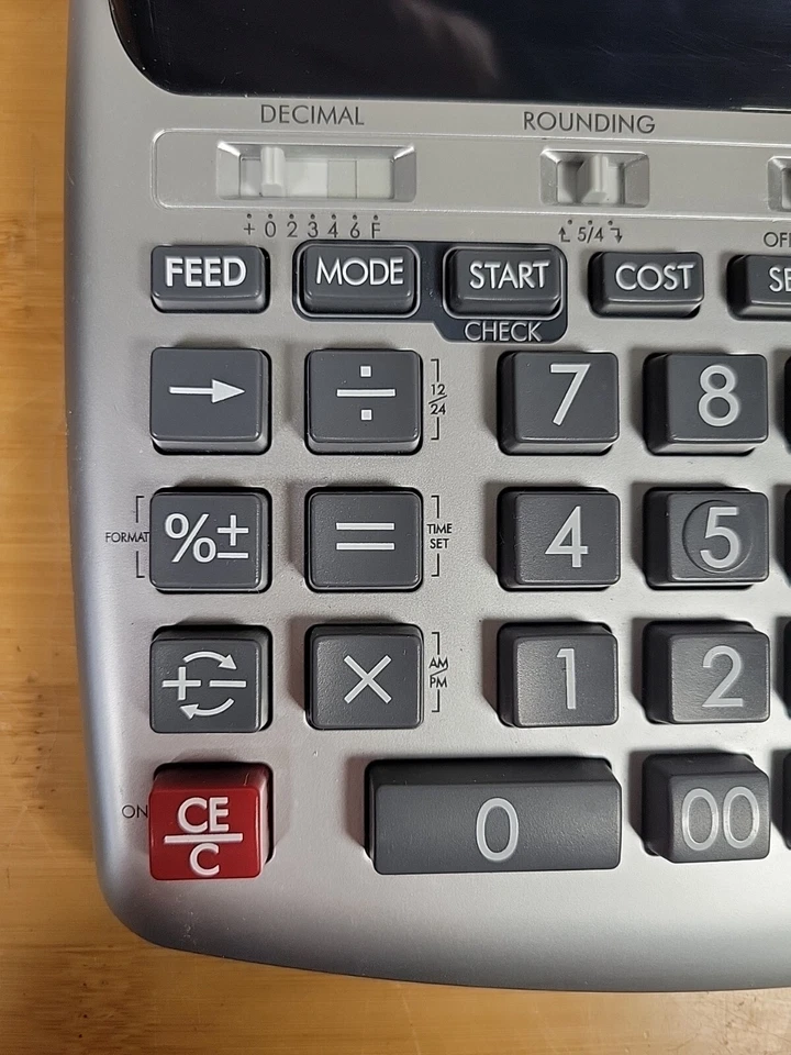 Canon MP11DX-2 Color Printing Calculator, Desktop Clock & Calculator - 12 Digit - Image 2 of 4