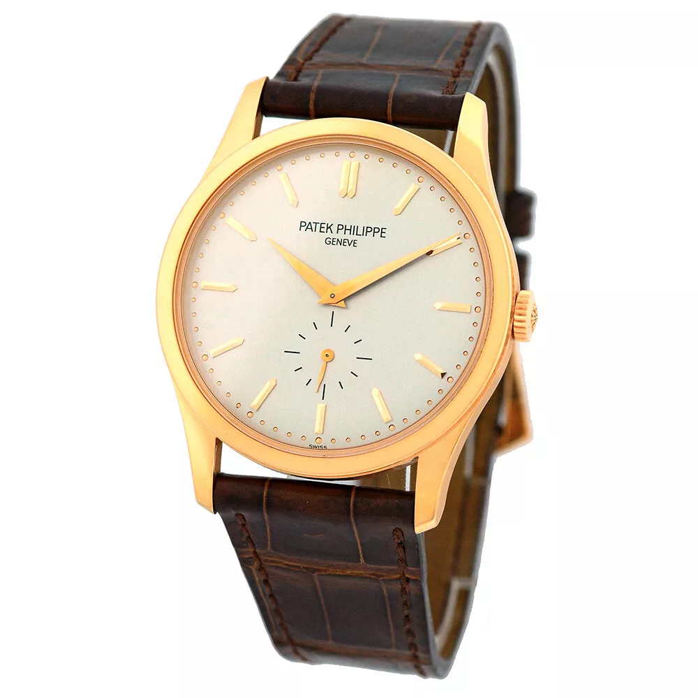 PATEK PHILIPPE 18K Rose Gold 37mm Calatrava 5196 R Box Warranty