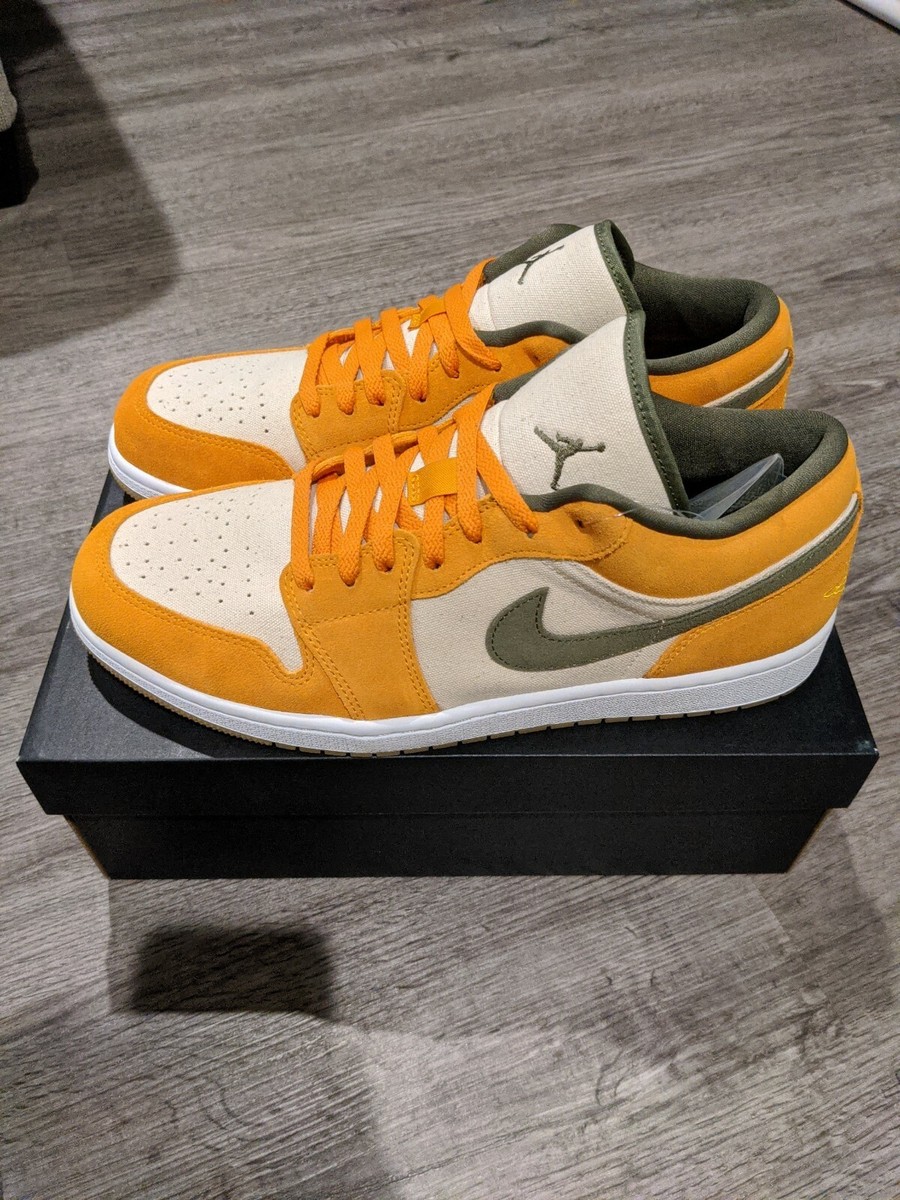 jordan 1 low laser orange on feet