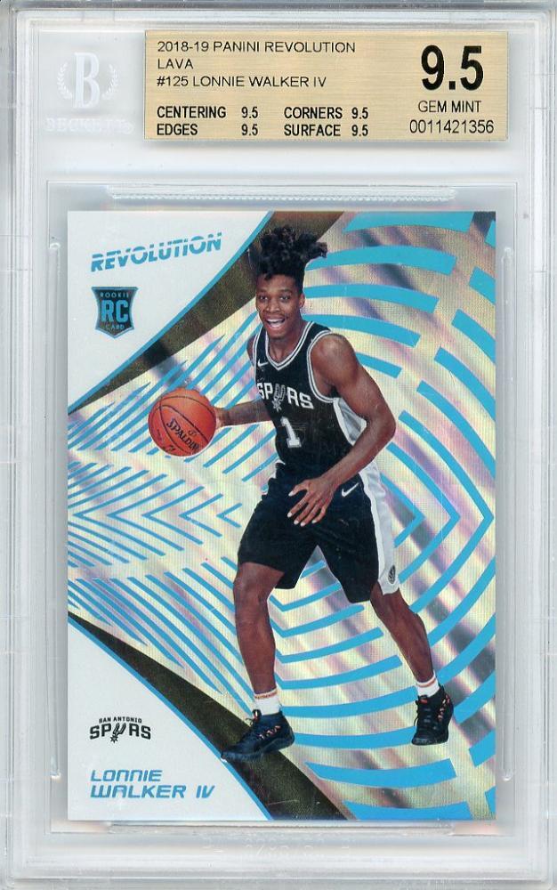 2018-19 Panini Revolution Lonnie Walker #125 LAVA RC /10 BGS9.5
