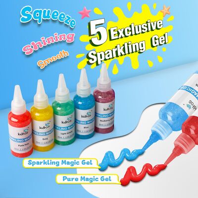 Kit Magic Water Elf UNGLINGA – 8 Gels Colorés, Animaux Aquatiques à Créer Soi-même Dès 5 Ans