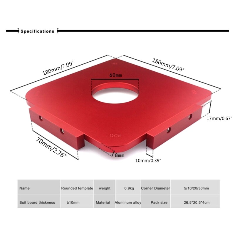 Round Corner Jig Templates Routing Rounded Corners Router Bit Templates ...