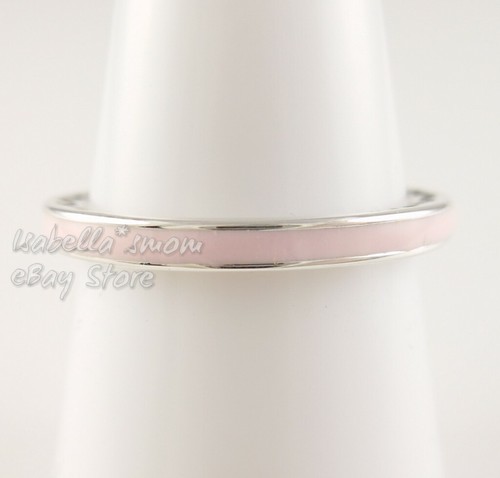 Splendente Cuori Di PANDORA Luce Smalto Rosa Anello 191011PCZ Scegliere Misura / - Foto 2 di 6