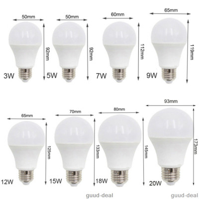 E27 LED Globe Glühbirnen 5730 SMD 3W 5W 7W 9W 12W 15W 18W 20W 220V  Weiße Lampe