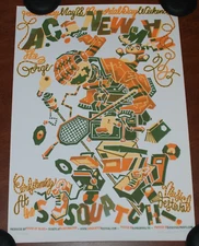 Guy Burwell Poster Sasquatch Music Festival 2005 Art Print 2005 w/ A. C. Newman