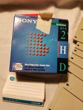Sony Micro Floppy Disk Double Sided 9 In Pak H D Ibm Mfd 2 H D 3.5 in special cl
