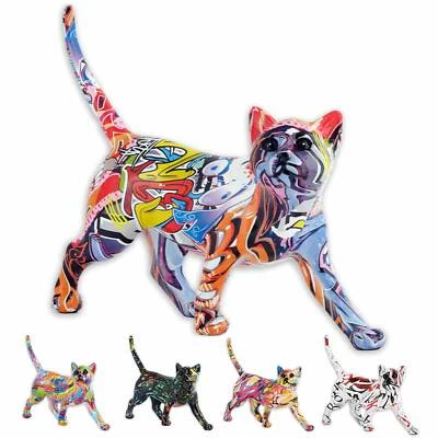 MONKIMAU Statua gatti - figure decorative giardino animali sculture statue soggiorno moderno