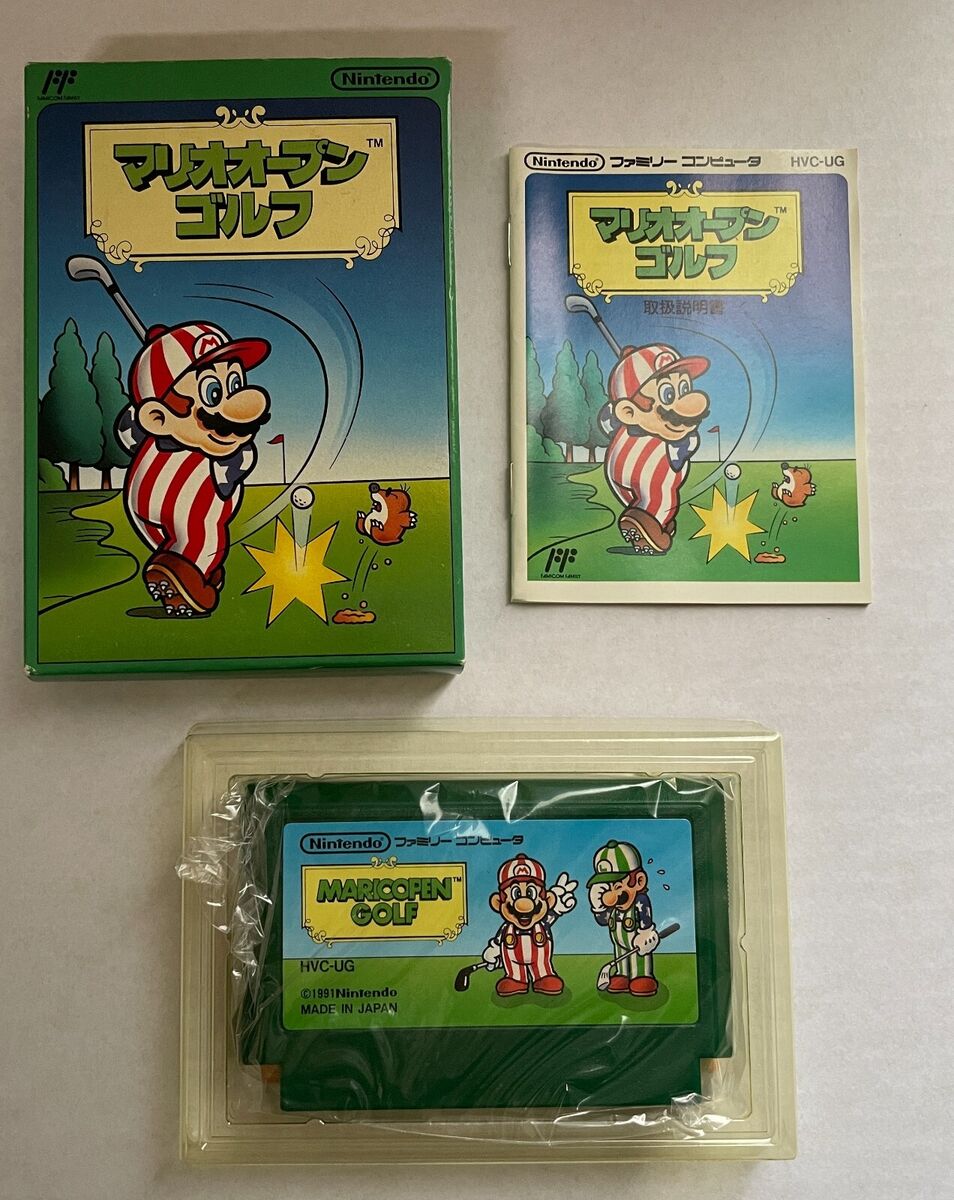 Mario Open Golf NES Open Tournament Golf Nintendo Famicom FC Mario Open Golf NES Open Tournament Golf Nintendo Famicom FC