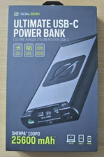 GOAL ZERO SHERPA 100PD USB-C POWER BANK 25600 mAh 22220 4th Gen  Open Box