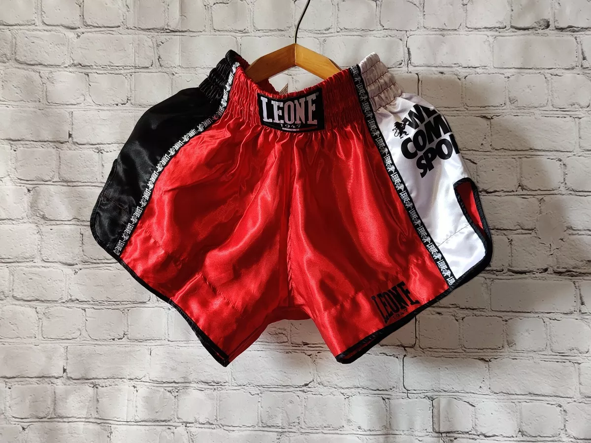 Shorts Leone 1947 Boxing Fightshorts Men Combat Muay Thai Red Kickboxing  MMA M